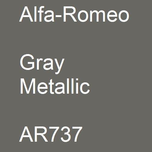 Alfa-Romeo, Gray Metallic, AR737.